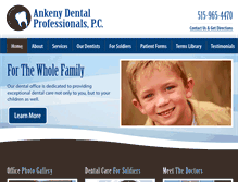 Tablet Screenshot of ankenydentist.com